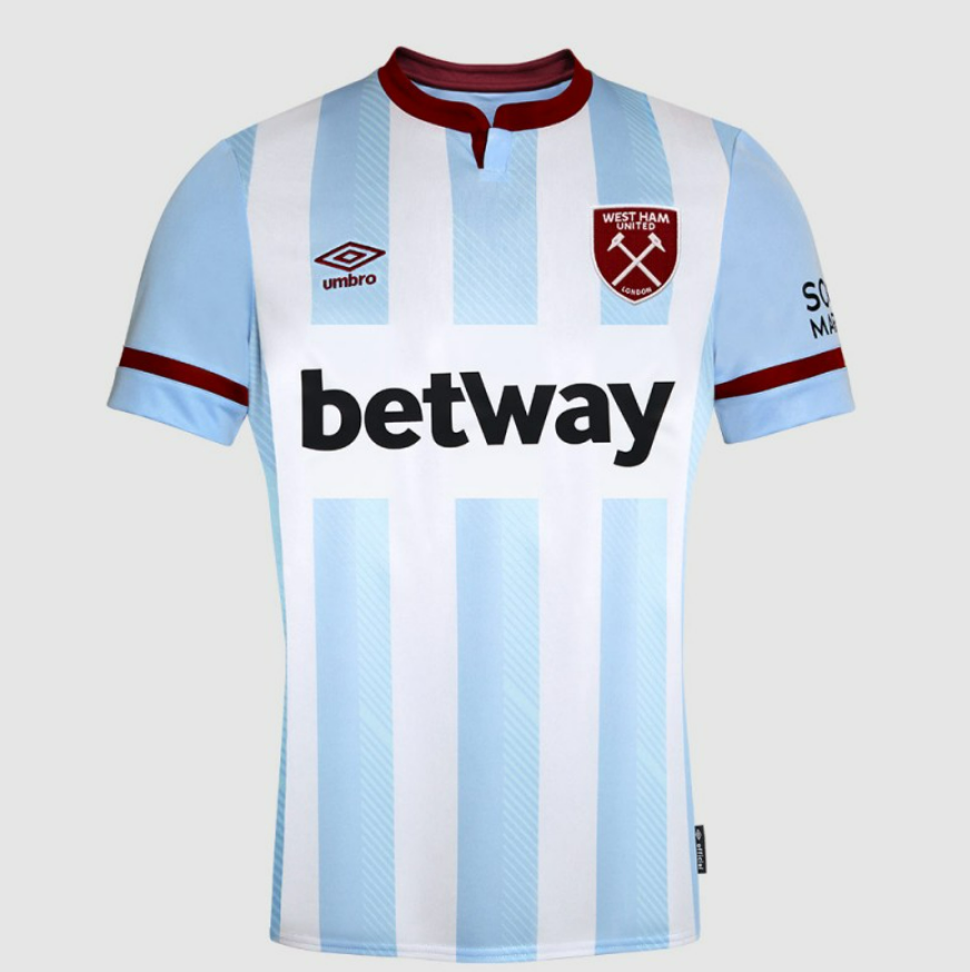 2021/22 West Ham United Away Kit Soccer Jersey